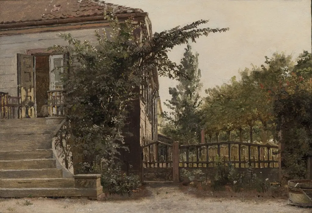 The Garden Steps Leading to the Artist's Studio on Blegdammen, by Christen Købke