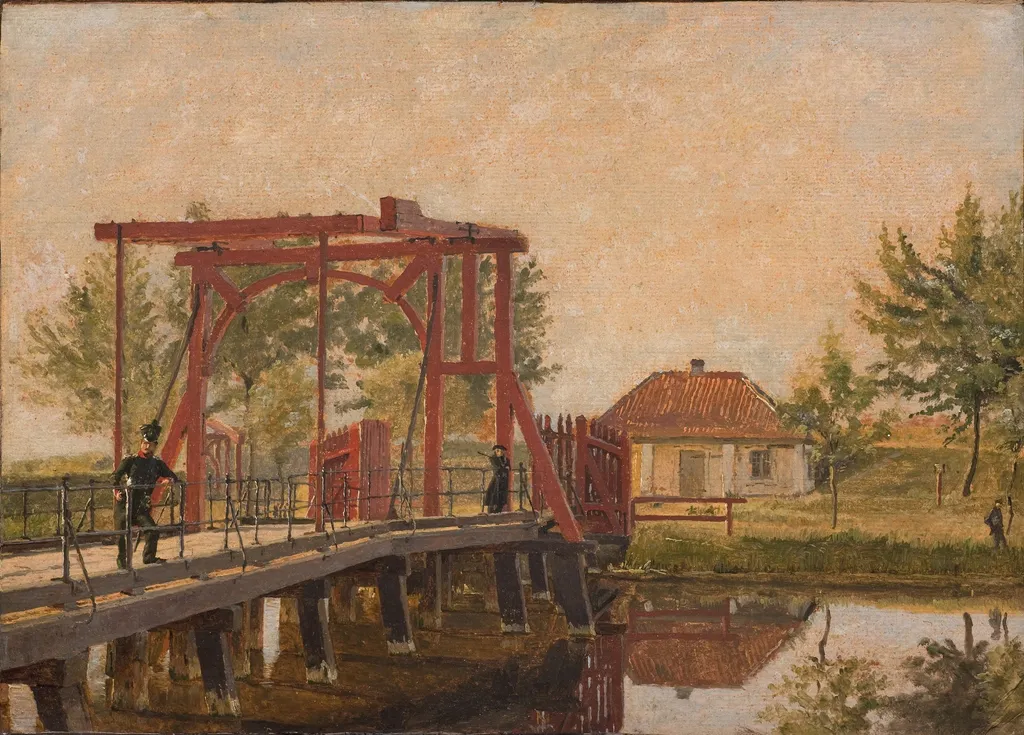 The Northern Drawbridge to the Citadel in Copenhagen, by Christen Købke, unspecified, 1837