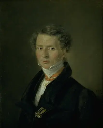 Mathias Friis von Irgens-Bergh, chargé d'affaires i Dresden, by Christian Albrecht Jensen