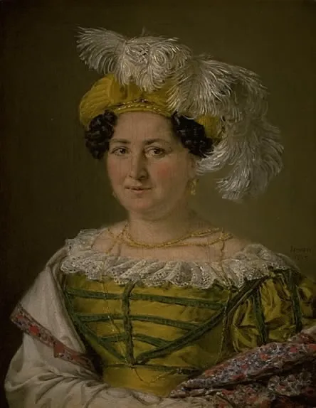 Portrait of Mrs. Pauline Hagen, by Christian Albrecht Jensen, oil, 1825