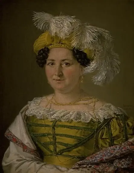 Portrait of Mrs. Pauline Hagen, by Christian Albrecht Jensen