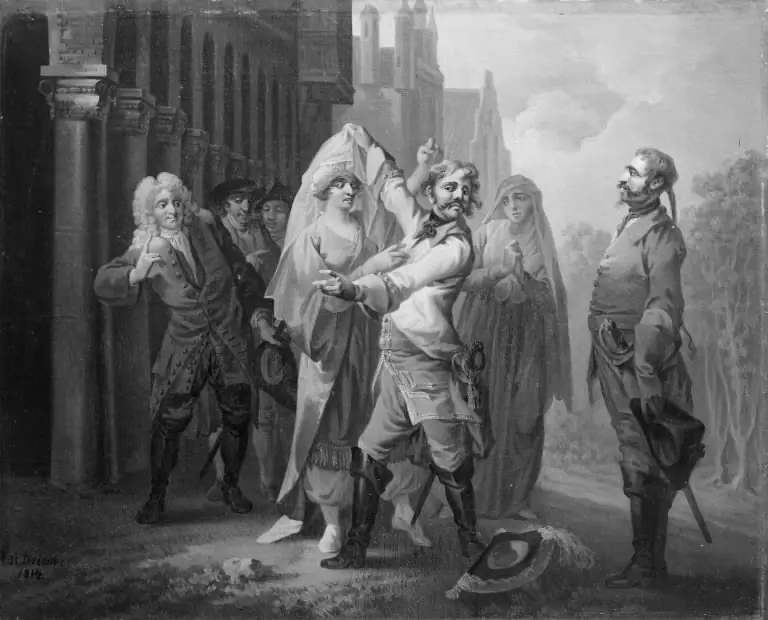 Didrik Menschen-Skræk, 20. scene, by Christian August Lorentzen