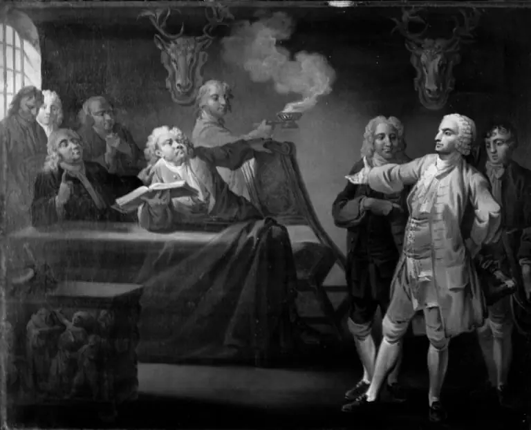 Hekserie eller blind Alarm, V. akt, 1. scene, by Christian August Lorentzen