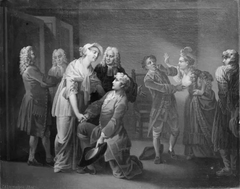 Henrik og Pernille, III akt, 13. scene, by Christian August Lorentzen