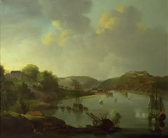 Udsigt over Frederikshald i Norge, by Christian August Lorentzen
