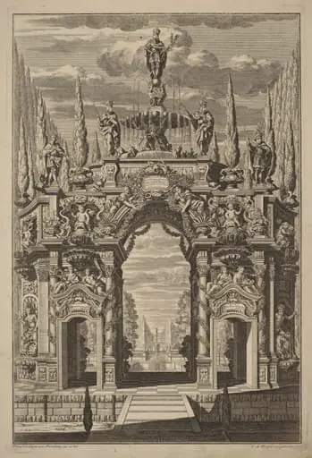Triumphal Arch for Friedrich IV, by Christian Engelbrecht