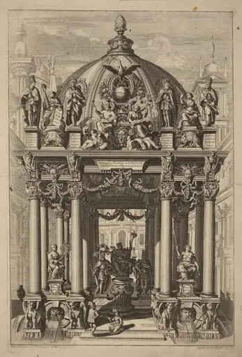 Triumphal Arch for Lotharius II, by Christian Engelbrecht