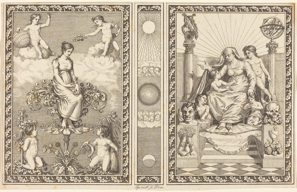 Allegory of Spring (Allegorie des Frühlings), by Christian Friedrich Sprinck, ink, 1820