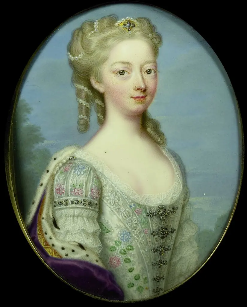 Portrait of Anna van Hannover (1709-1759), by Christian Friedrich Zincke