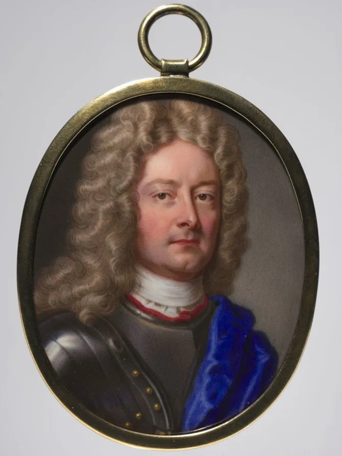 Portrait of John Churchill, 1st Duke of Marlborough, by Christian Friedrich Zincke, unspecified, 1715