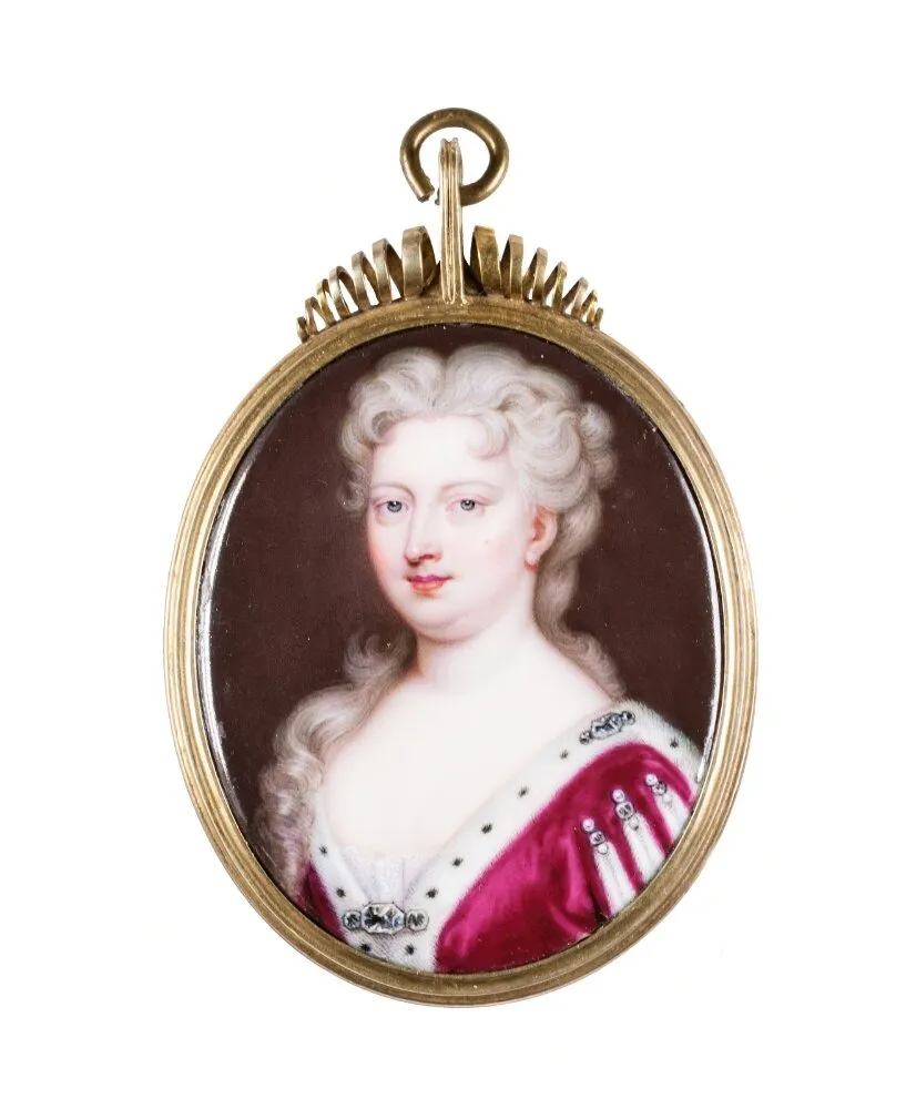 Wilhelmina Carolina, Queen of England and Scotland, by Christian Friedrich Zincke, unspecified, 1733