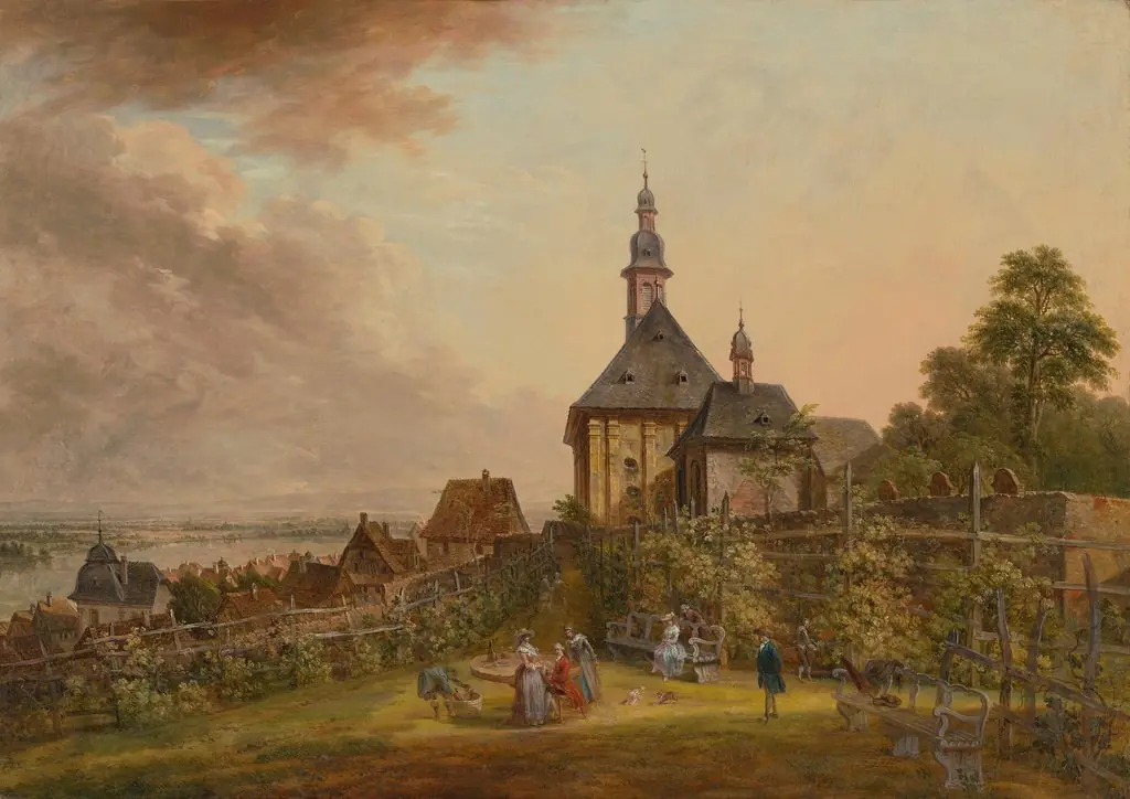 Ansicht der Weisenau bei Mainz, by Christian Georg Schütz