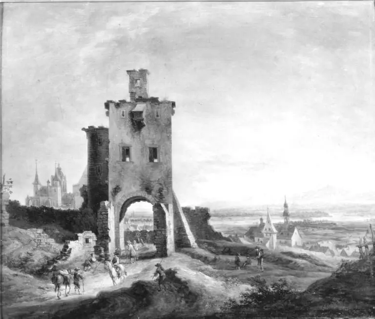 Aussicht auf die Stadt Oppenheim, by Christian Georg Schütz