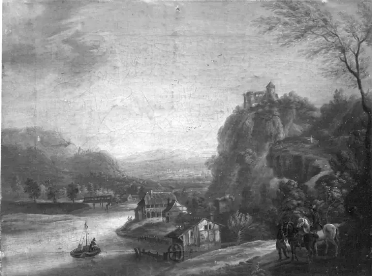 Mainlandschaft, by Christian Georg Schütz