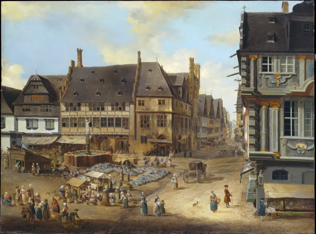 The Liebfrauenberg in Frankfurt, by Christian Georg Schütz