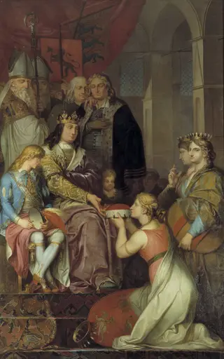 Christian I Proclaiming Holstein a Duchy in 1474. Painted for Christiansborg Castle