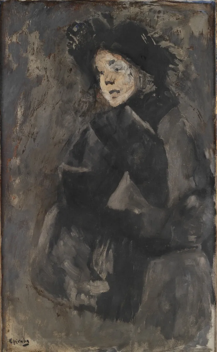 Sigrun, by Christian Krohg, oil, 1913