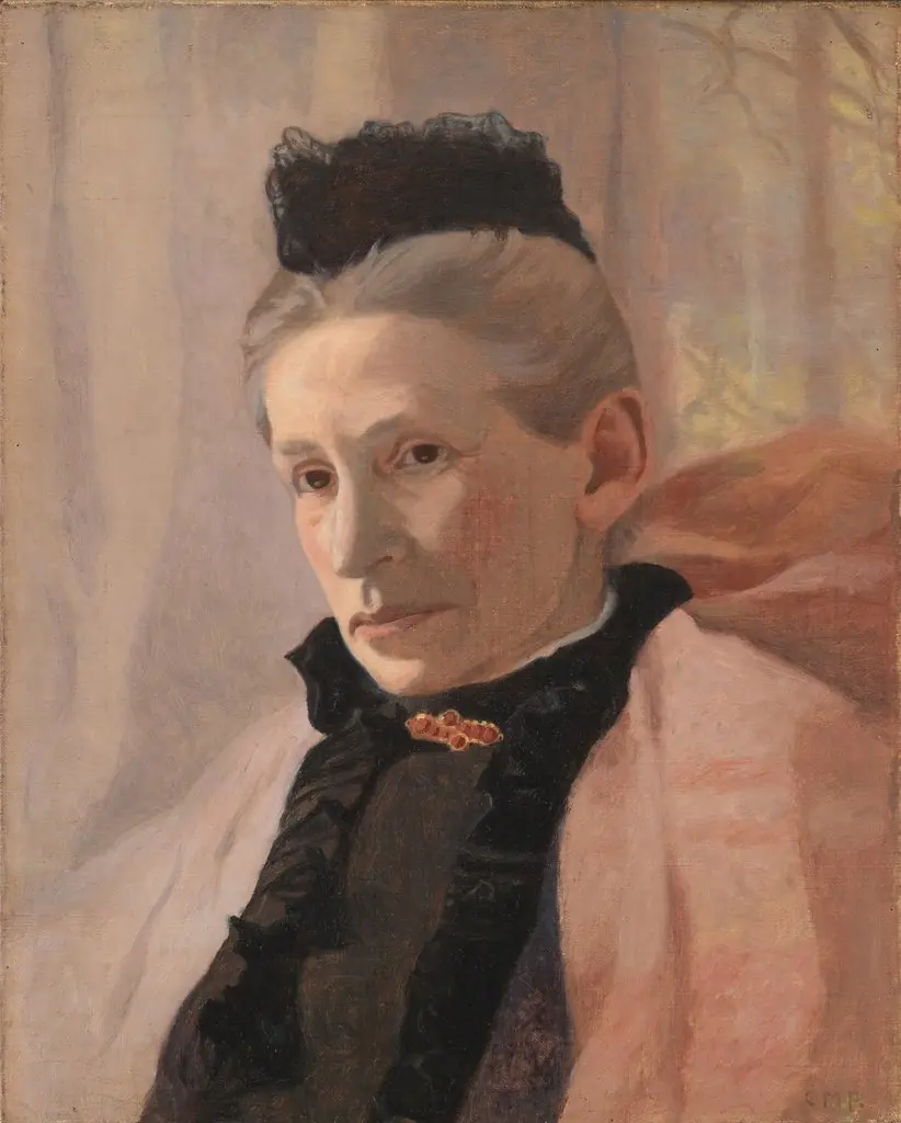 Frederikke von Scholten, née Arendrup, the Artist's Mother-in-Law, by Christian Mourier-Petersen