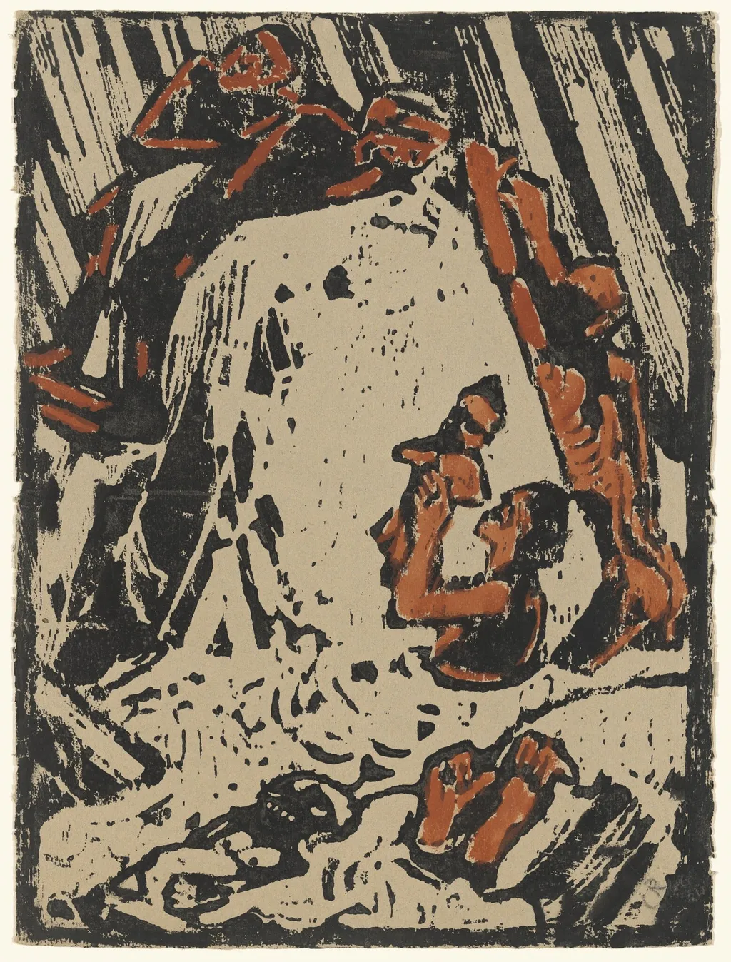 Flood (Sintflut), by Christian Rohlfs, watercolor, 1918