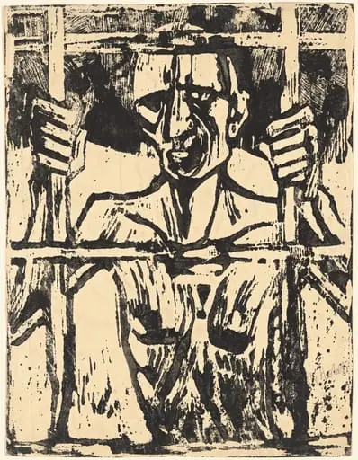 The Prisoner (Der Gefangene), by Christian Rohlfs