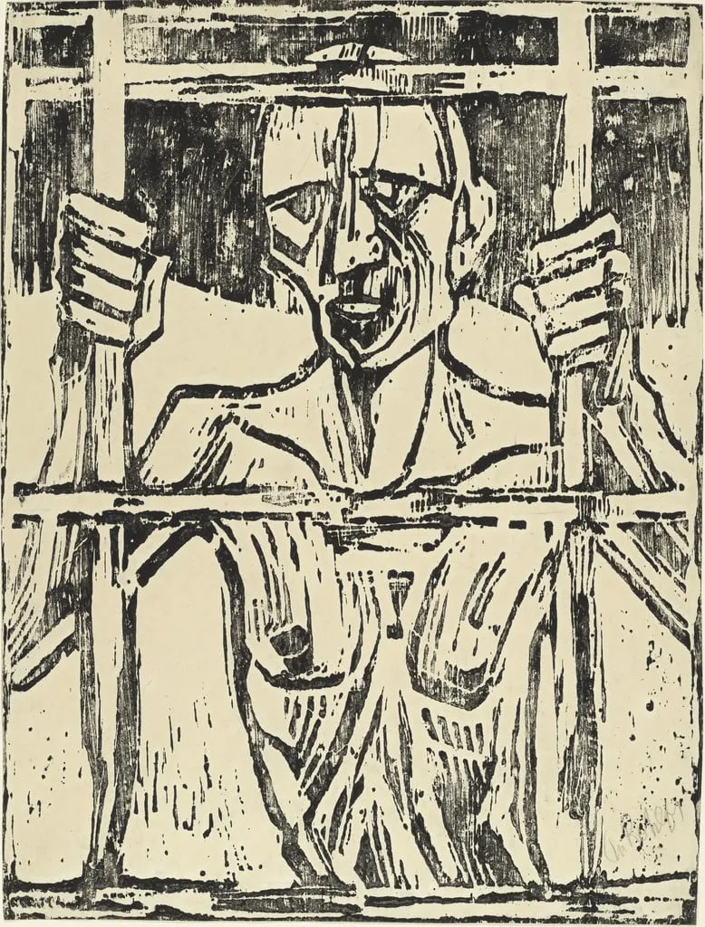 Untitled, by Christian Rohlfs, ink, 1918