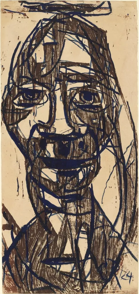 Untitled, by Christian Rohlfs, ink, 1922