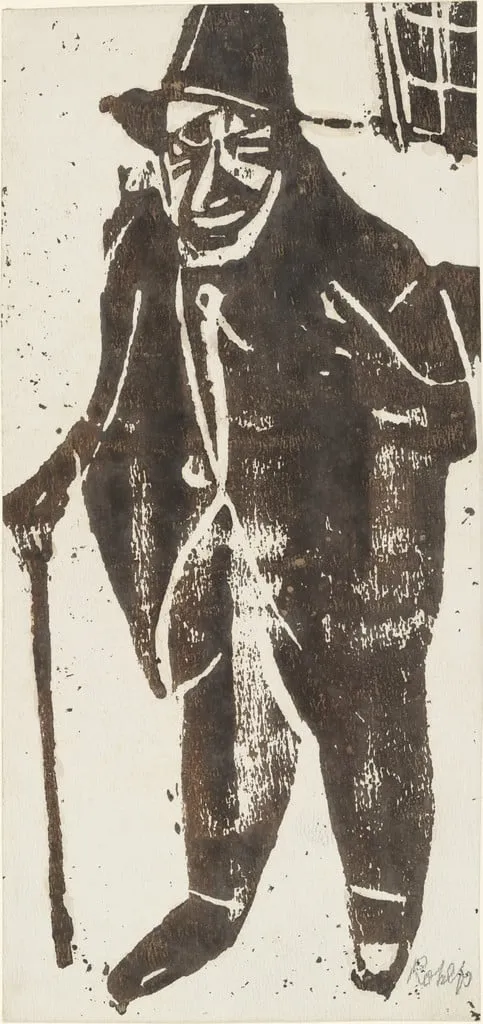 Untitled, by Christian Rohlfs, ink, 1923