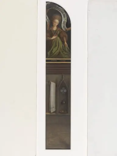 Copy of a detail of the Ghent Altarpiece, Sibyl of Cumaea, by Hubert and Jan van Eyck in the church of St Bavon, Ghent, by Christian Schultz