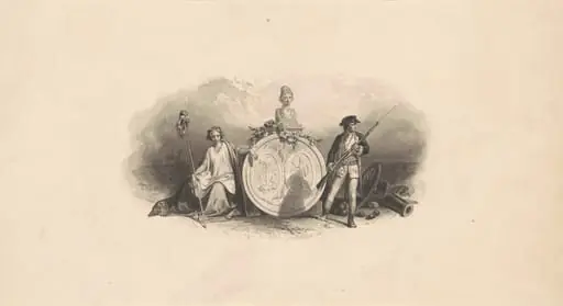 Design for an Emblem of the State of South Carolina, by Christian Schussele