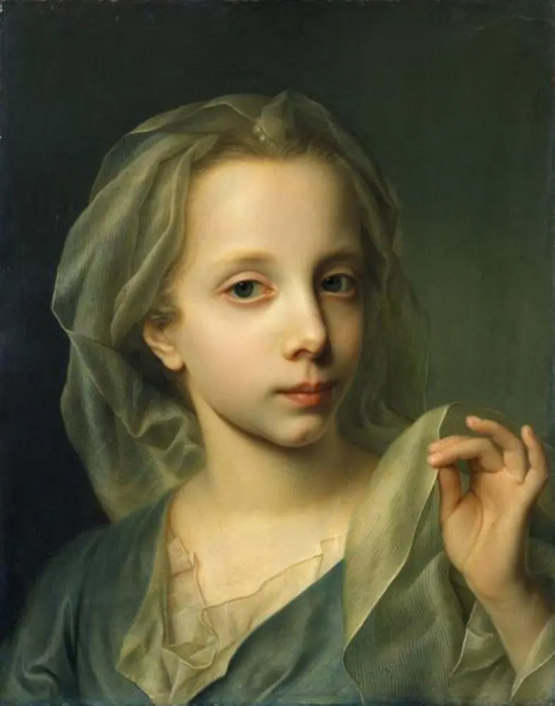 Idealized Portrait of a young girl, by Christian Seybold