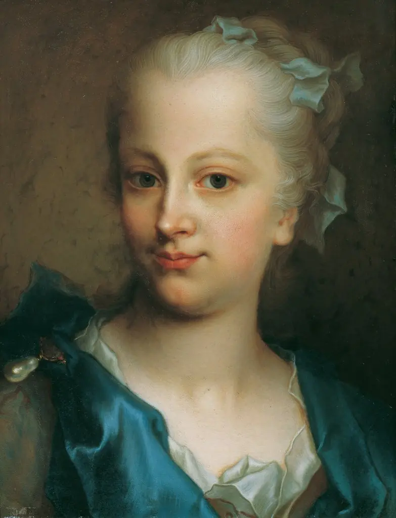Mädchen in blauem Kleid, by Christian Seybold