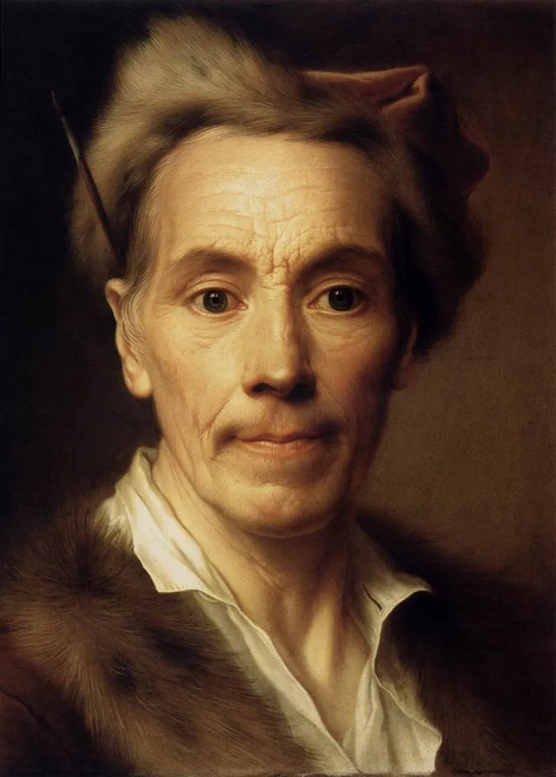 Self-Portrait, by Christian Seybold, oil, 1764