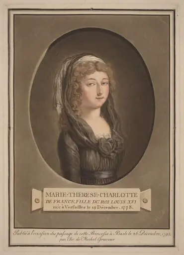 Marie-Thérèse-Charlotte, Duchess of Angoulême, by Christian von Mechel