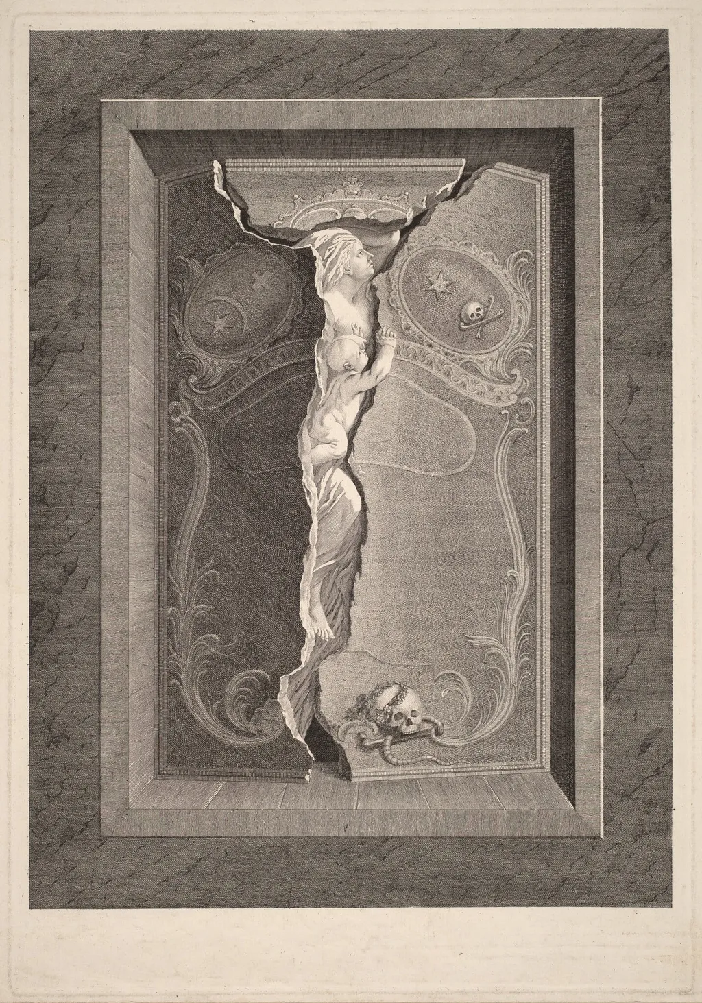 The Tomb of Madame Langhans, by Christian von Mechel, ink, 1786