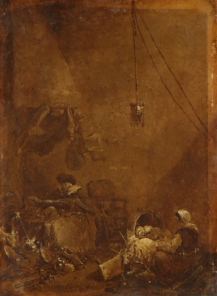 An Alchemists' Workshop, by Christian Wilhelm Ernst Dietrich