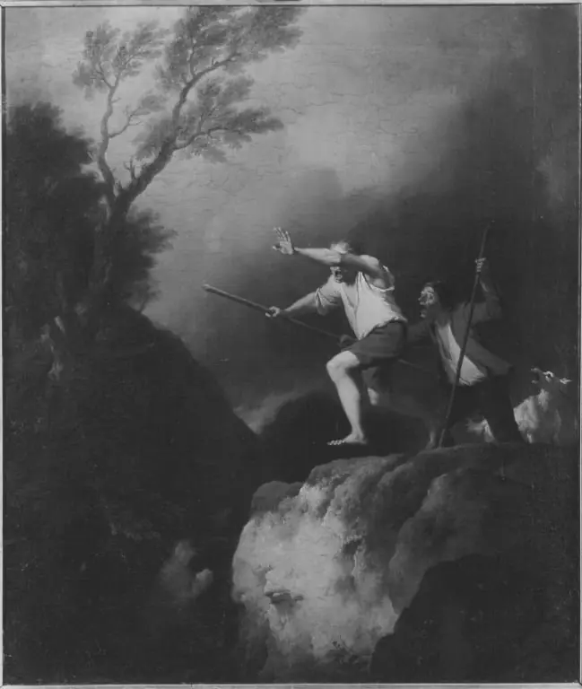 Blinde am Abgrund, by Christian Wilhelm Ernst Dietrich