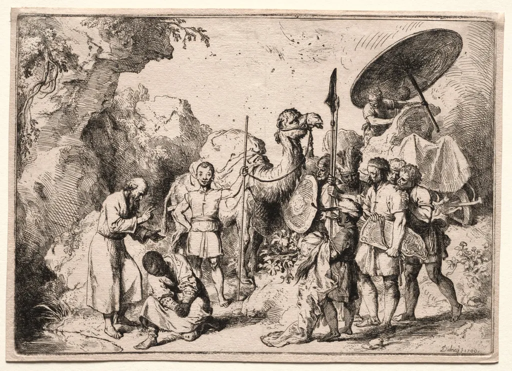 Deacon Philip Baptising the Eunich, by Christian Wilhelm Ernst Dietrich, 1753