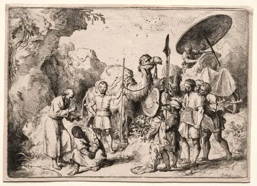 Deacon Philip Baptising the Eunich, by Christian Wilhelm Ernst Dietrich