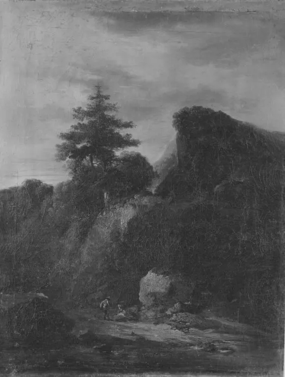 Gebirgslandschaft, by Christian Wilhelm Ernst Dietrich, unspecified, 1743