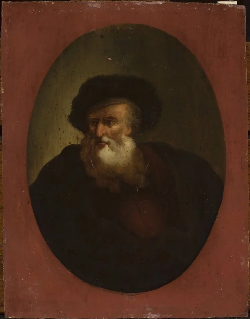 Old man turned to the left, by Christian Wilhelm Ernst Dietrich