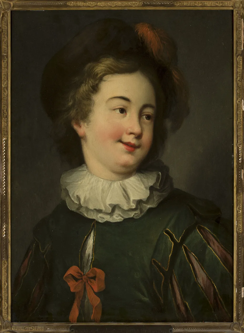 Portrait of a boy, by Christian Wilhelm Ernst Dietrich, oil, 1753