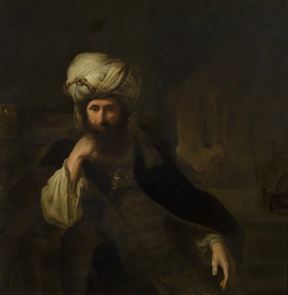 Portrait of a Man in Eastern Attire, by Christian Wilhelm Ernst Dietrich
