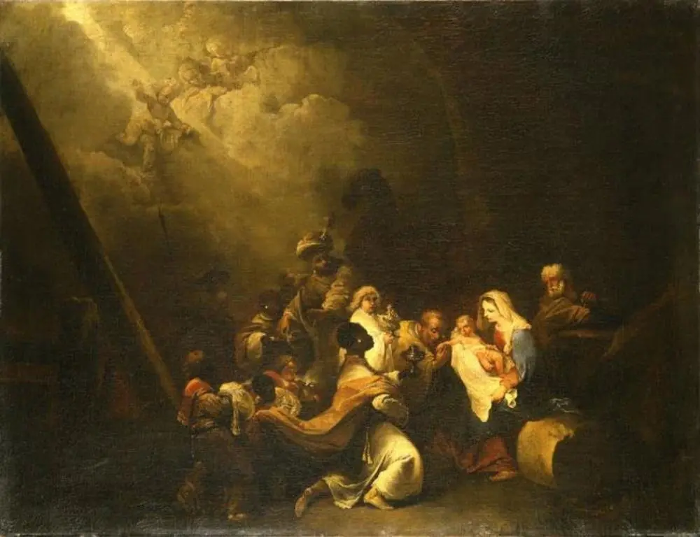 The adoration of the Magi, by Christian Wilhelm Ernst Dietrich