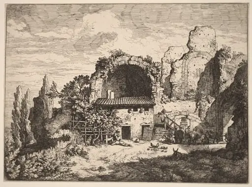 The Muleteers' Inn, by Christian Wilhelm Ernst Dietrich