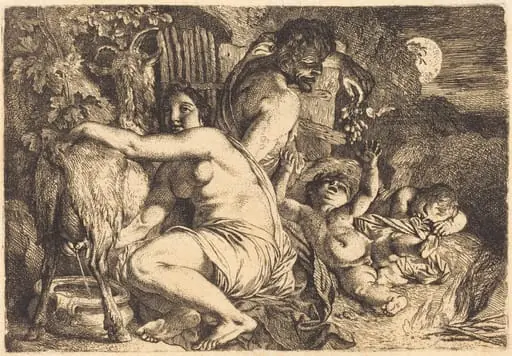 The Satyr's Family, by Christian Wilhelm Ernst Dietrich