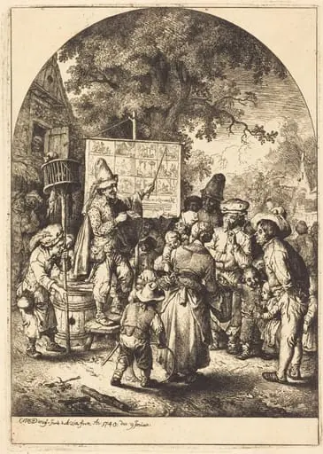 The Singer at the Country Fair, by Christian Wilhelm Ernst Dietrich