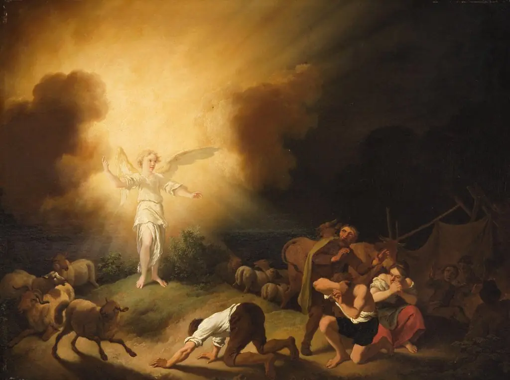 Verkündigung an die Hirten, by Christian Wilhelm Ernst Dietrich