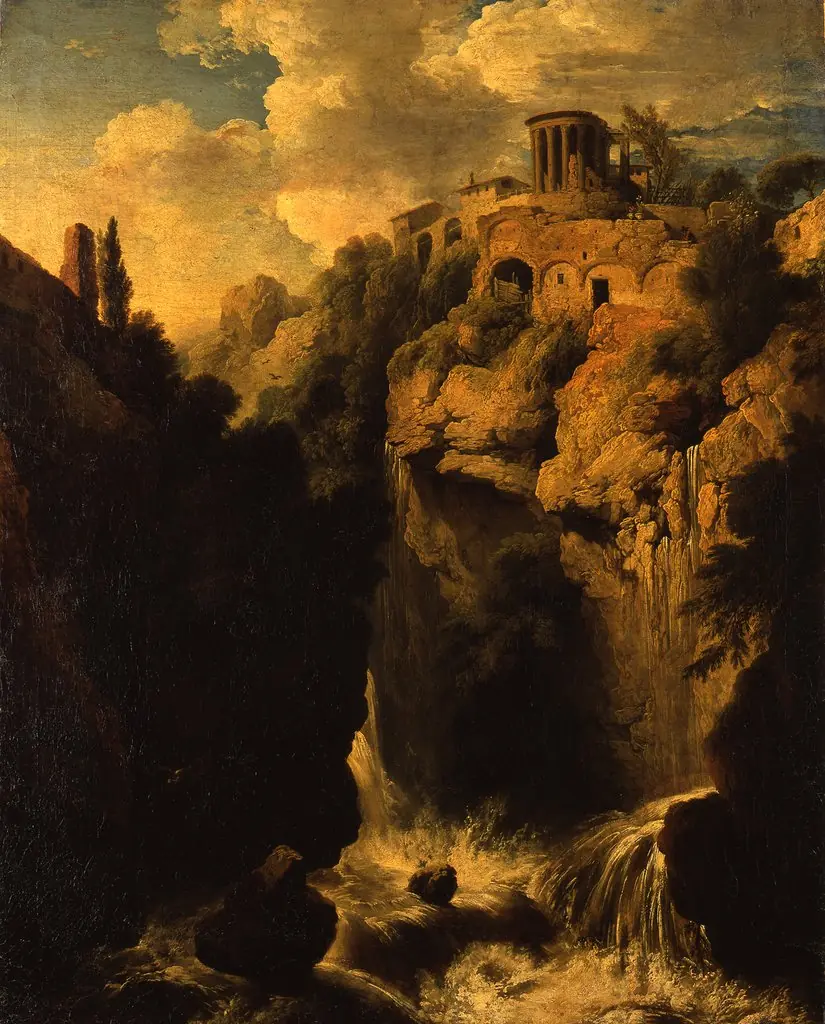 Waterfall near Tivoli, by Christian Wilhelm Ernst Dietrich