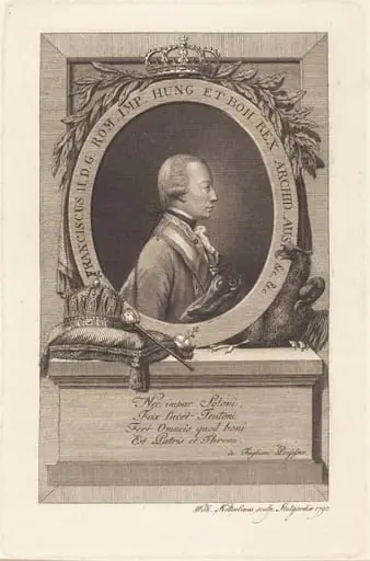 Francis II, Holy Roman Emperor, by Christian Wilhelm Ketterlinus