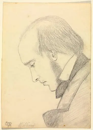 Portrait of William Michael Rossetti, by Christina Georgina Rossetti